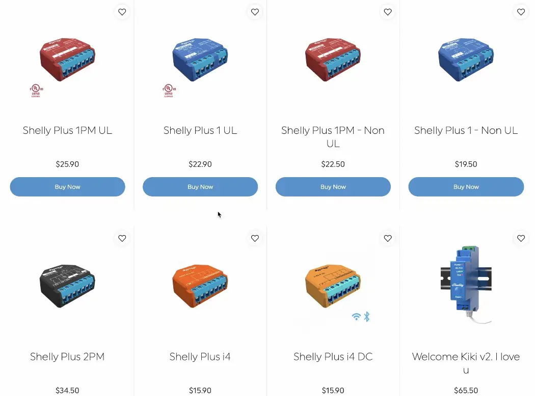 These are all Shelly Generation 2 devices with Bluetooth support