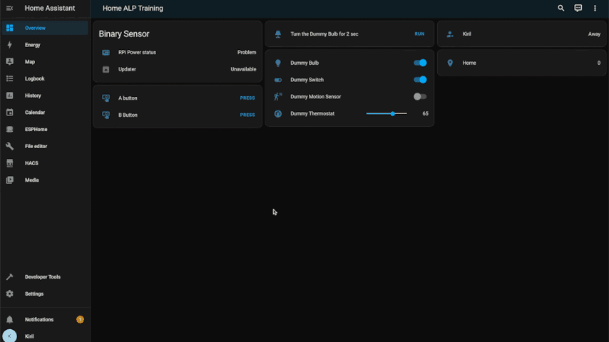 Adding the DIY Human Presence in Home Assistant