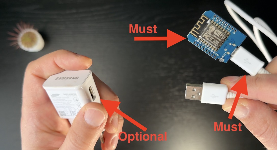 The needed parts for the contactless liquid sensor apart from the XKC Y25 sensor.