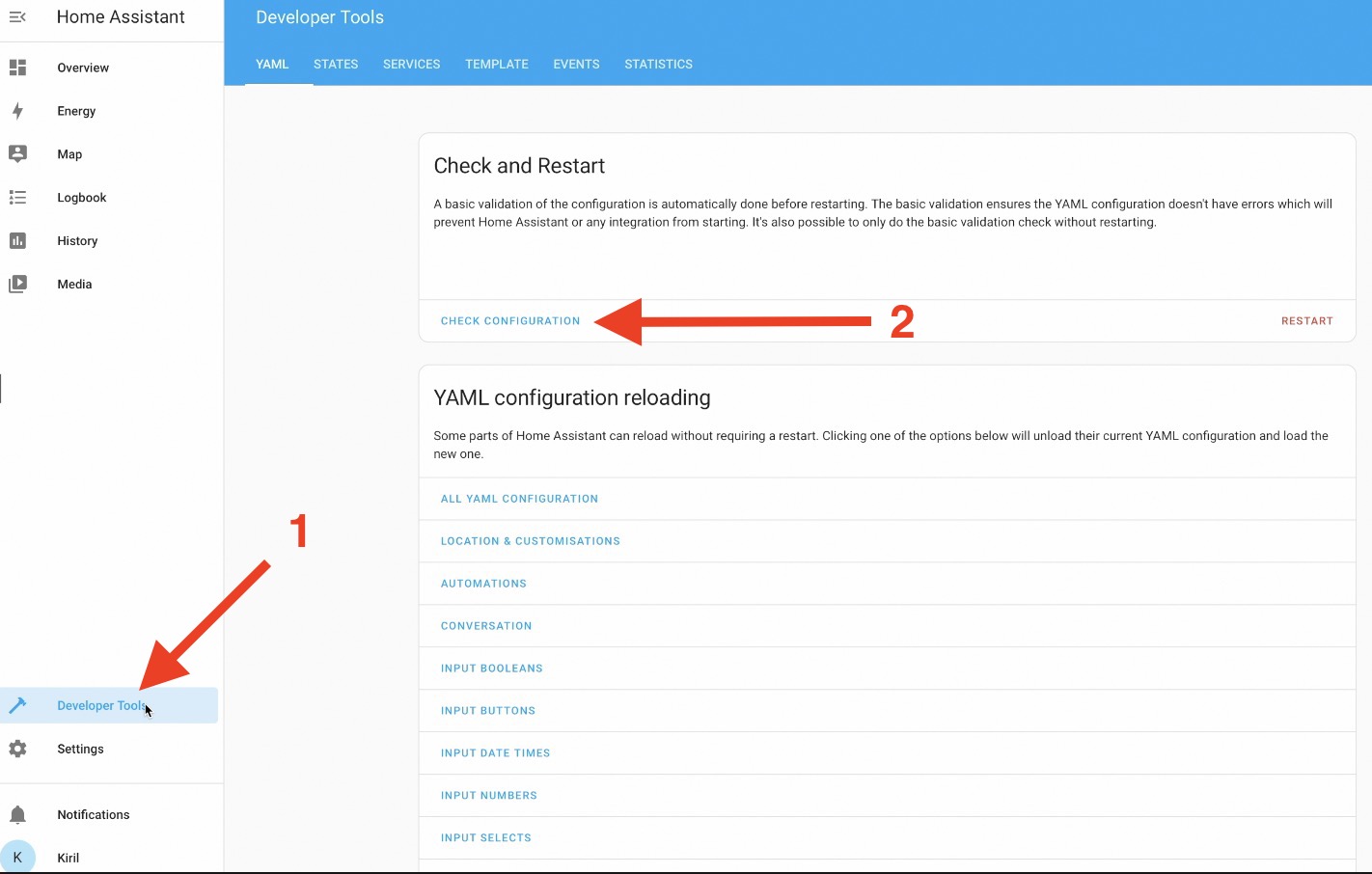 YAML Check Configuration still can be found in the Dev Tools, but it is not needed anymore