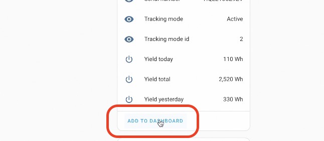 Adding the Victron MPPT sensor to Home Assistant Dashboard is super easy