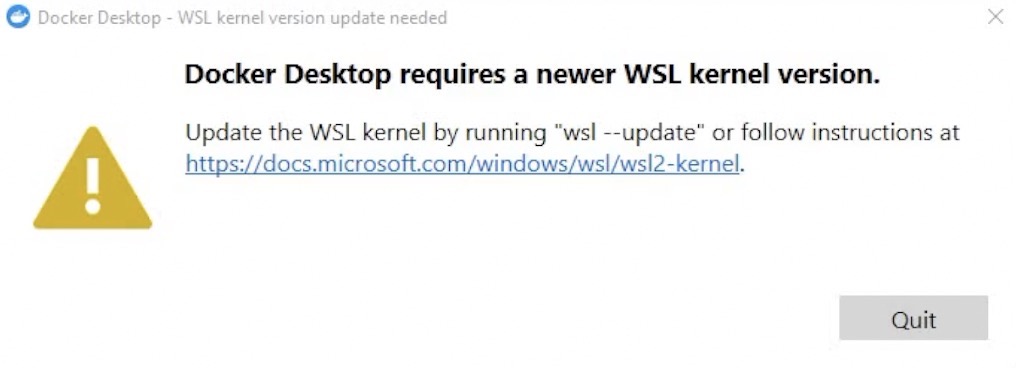 WSL Warnings when running Docker can be easily resolved