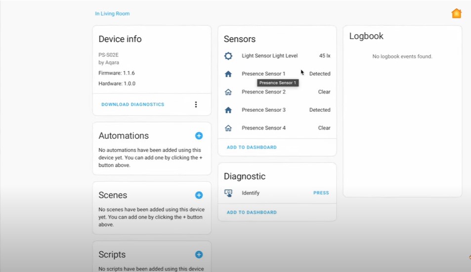 Automatically syncronization of the zones created previously from Aqara App