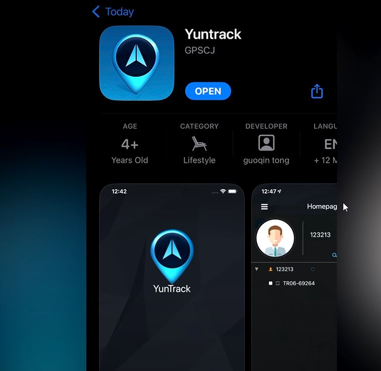 Yuntrack Mobile App