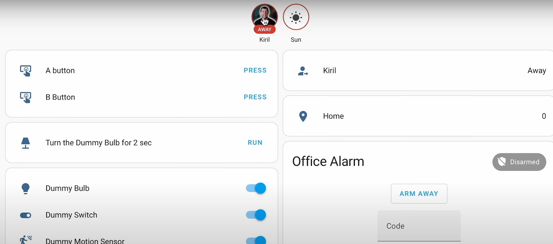 How does these two badges look like - - Home Assistant Dashboard Tip #1
