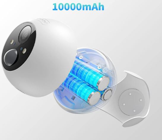 The SwitchBot Outdoor cam have 10000mAh built-in battery which means up to 90 days stand-by time