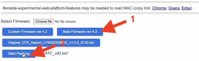 Choose either ver 4.3 or ver 4.2 or whatever newer version you see if you are doing that in the future and then click on Start Flashing