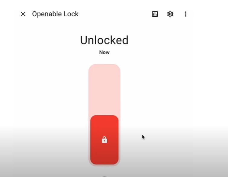 Openable lock view