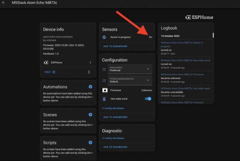 Setting up M5 ATOM Echo for Home Assistant wake word control Easy