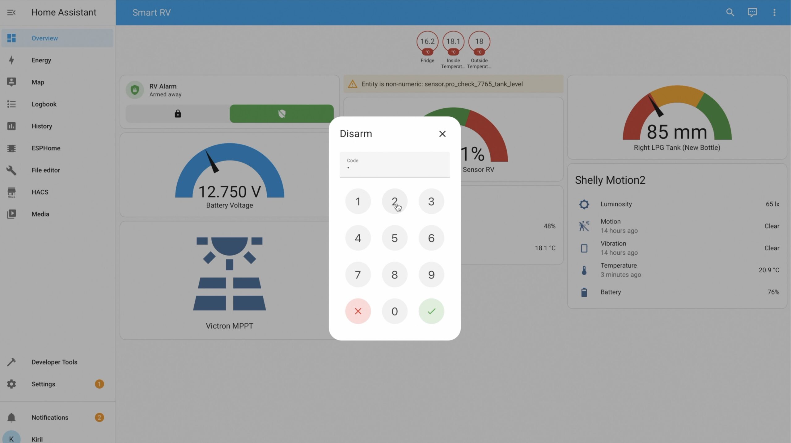 Disarming & arming alarm based on presence is one great home automation