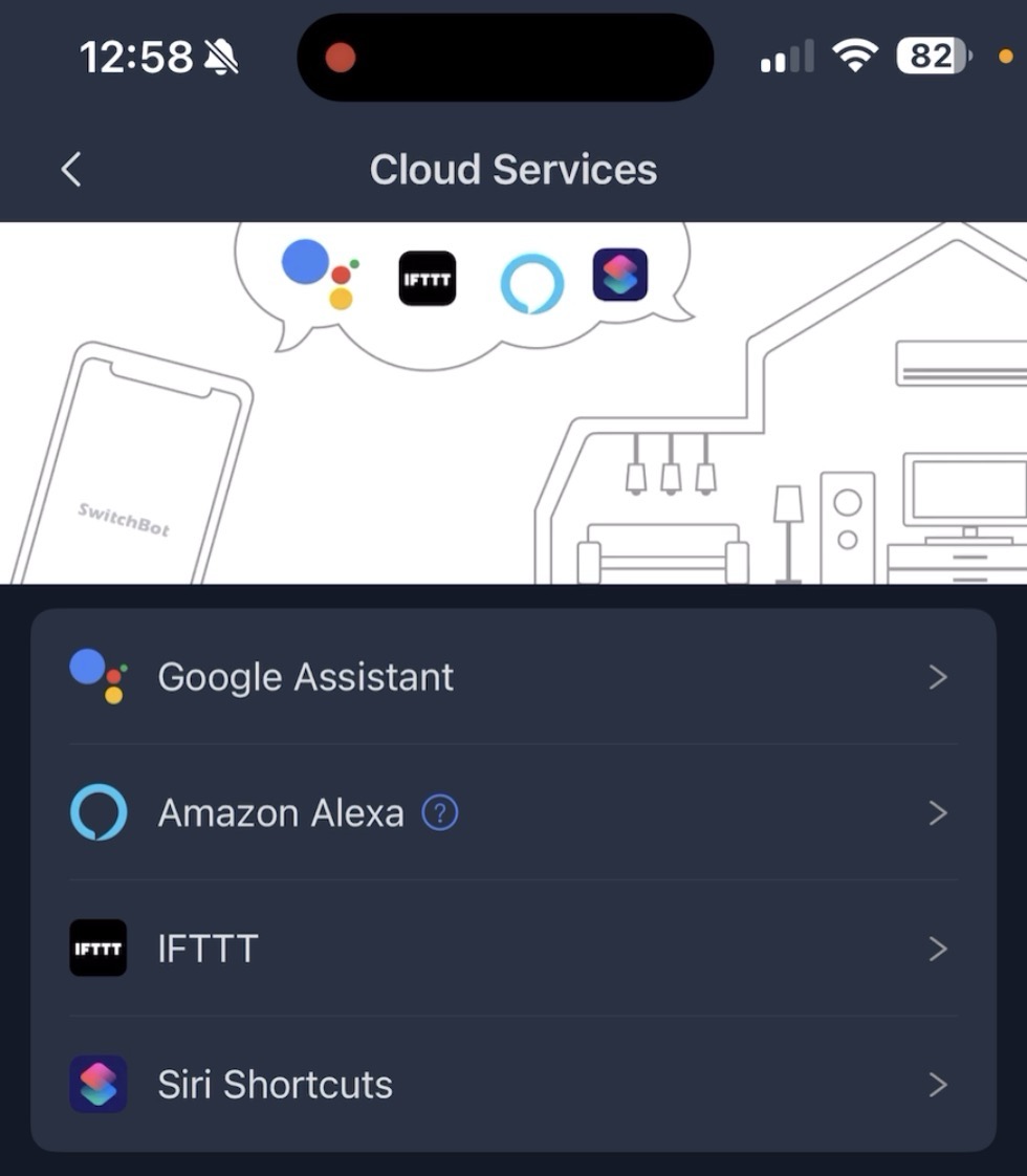 SwitchBot App allows enabling Google Assistant, Alexa, IFTT and Siri Shortcuts