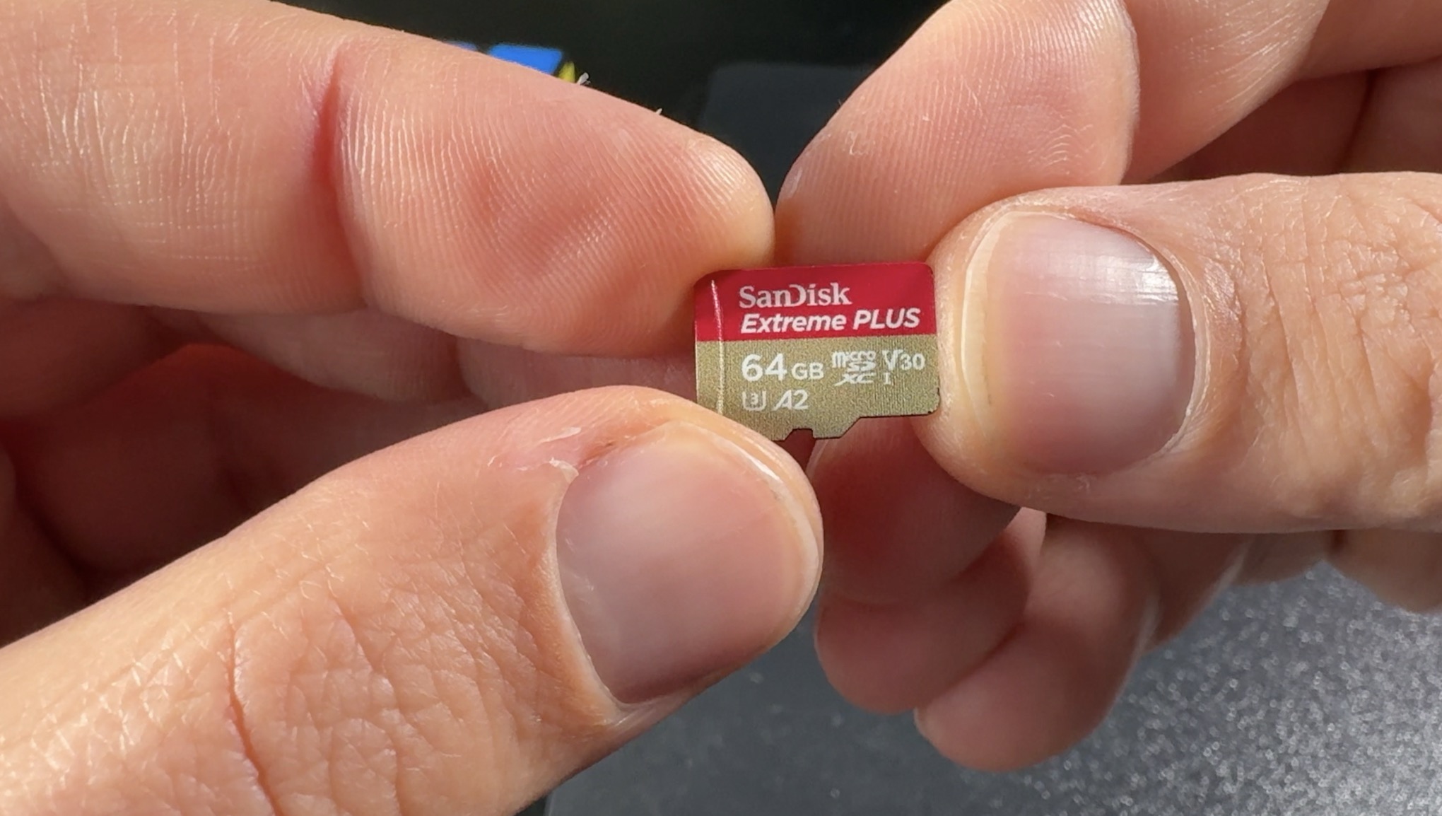 SanDisk extreme Plus SD card is decent enough for the speed tests