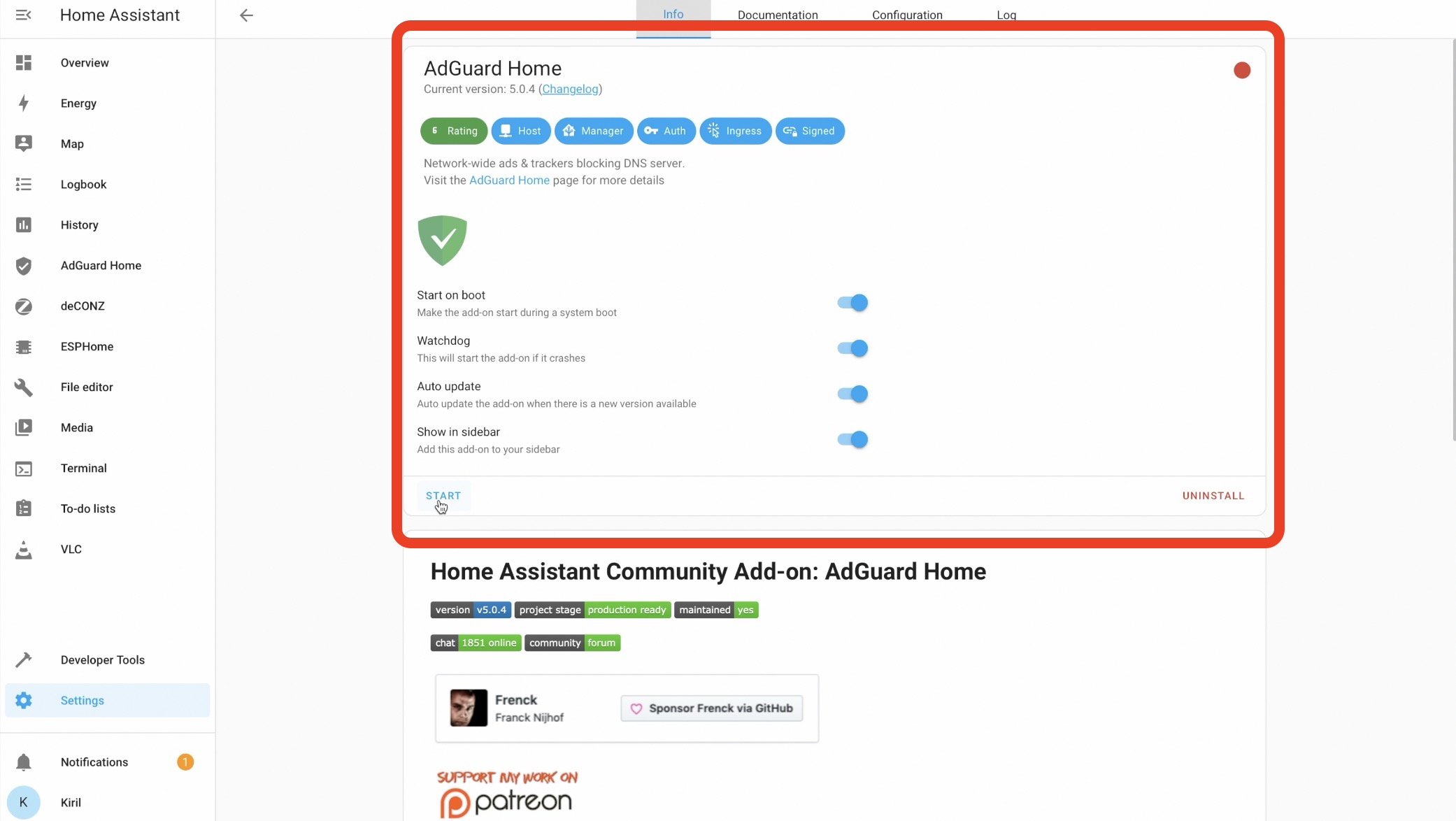 AdGuard Home is one of the Home Assistant Community Add-ons
