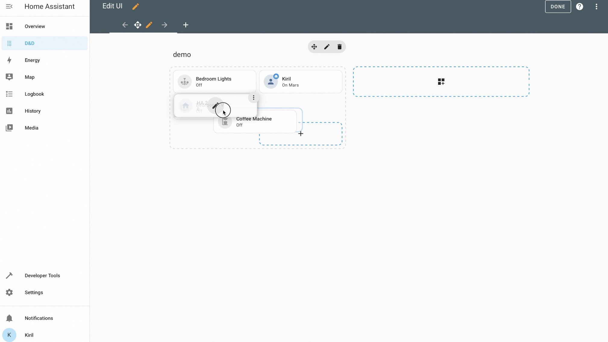 Exploring New Home Assistant Drag & Drop Feature | Sections 1