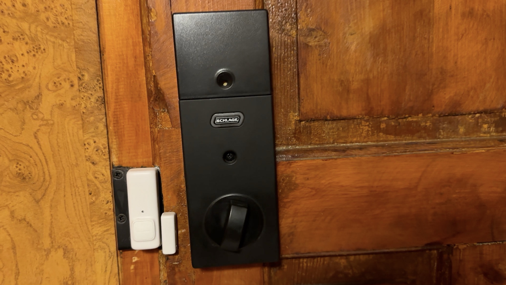 My not so smart lock from Schlage that is having Z-wave which is useless