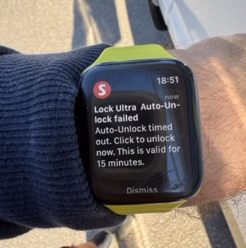 This is the auto-unlock (geofencing) feature that I had hard times making it work