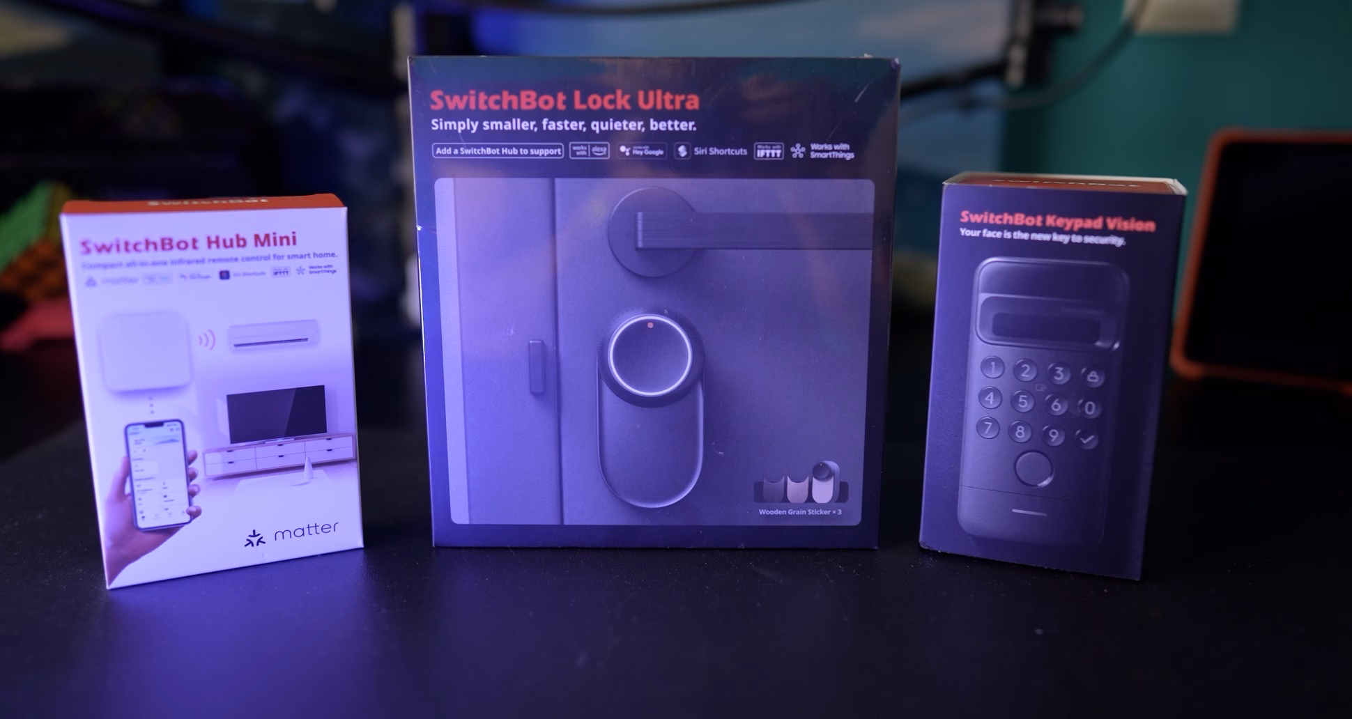 SwitchBot Lock Ultra Vision Combo are actually three products: SwitchBot Lock Ultra, SwitchBot Keypad Vision & SwitchBot Hub Mini (Matter Enabled)