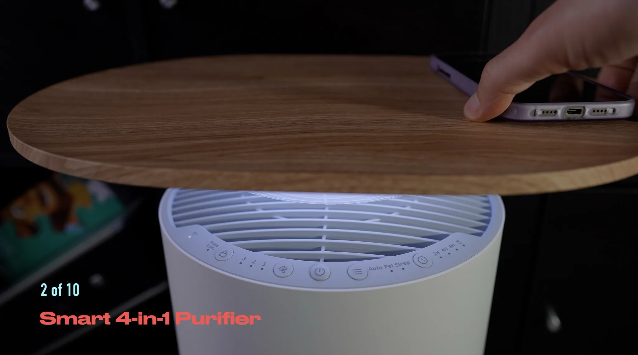Spot #2 in my Top 10 Prime Day is SwitchBot Air Purifier Table which is actually a 4-in-1 smart device