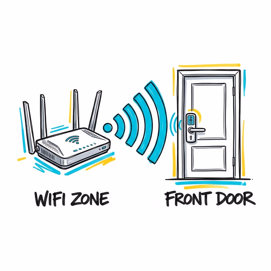 SwitchBot Lock Vision Pro front door Wi-Fi signal check