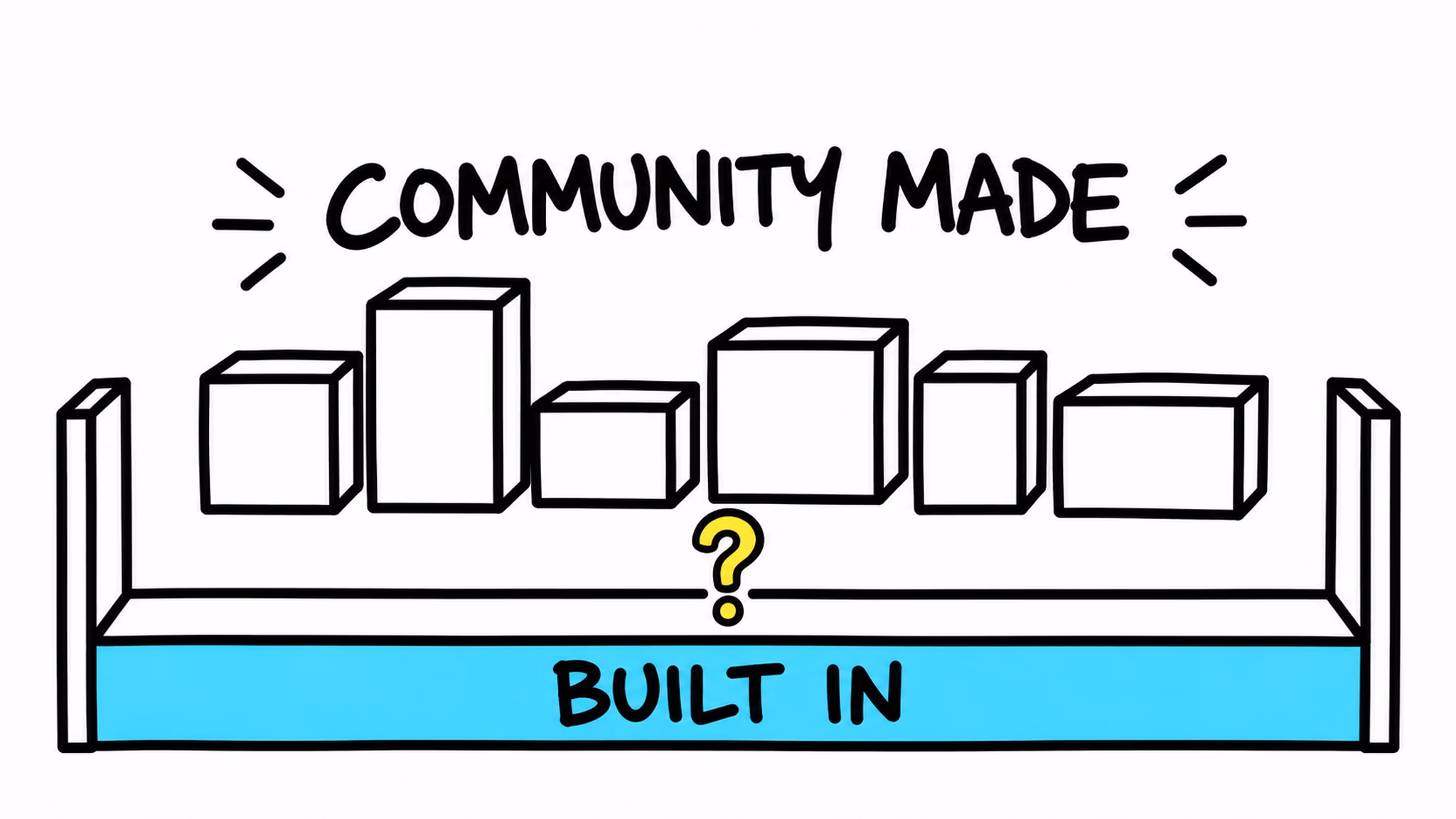 Home Assistant Marketplace built-in shelf with community-made projects, not official vetting